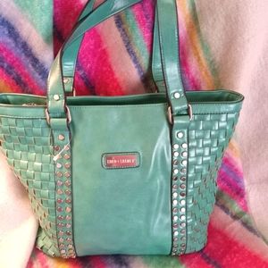 Coco & Carmen Seafoam Green Tote/Shoulder Bag